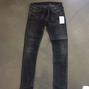 Citizens of Humanity black faded jeans
